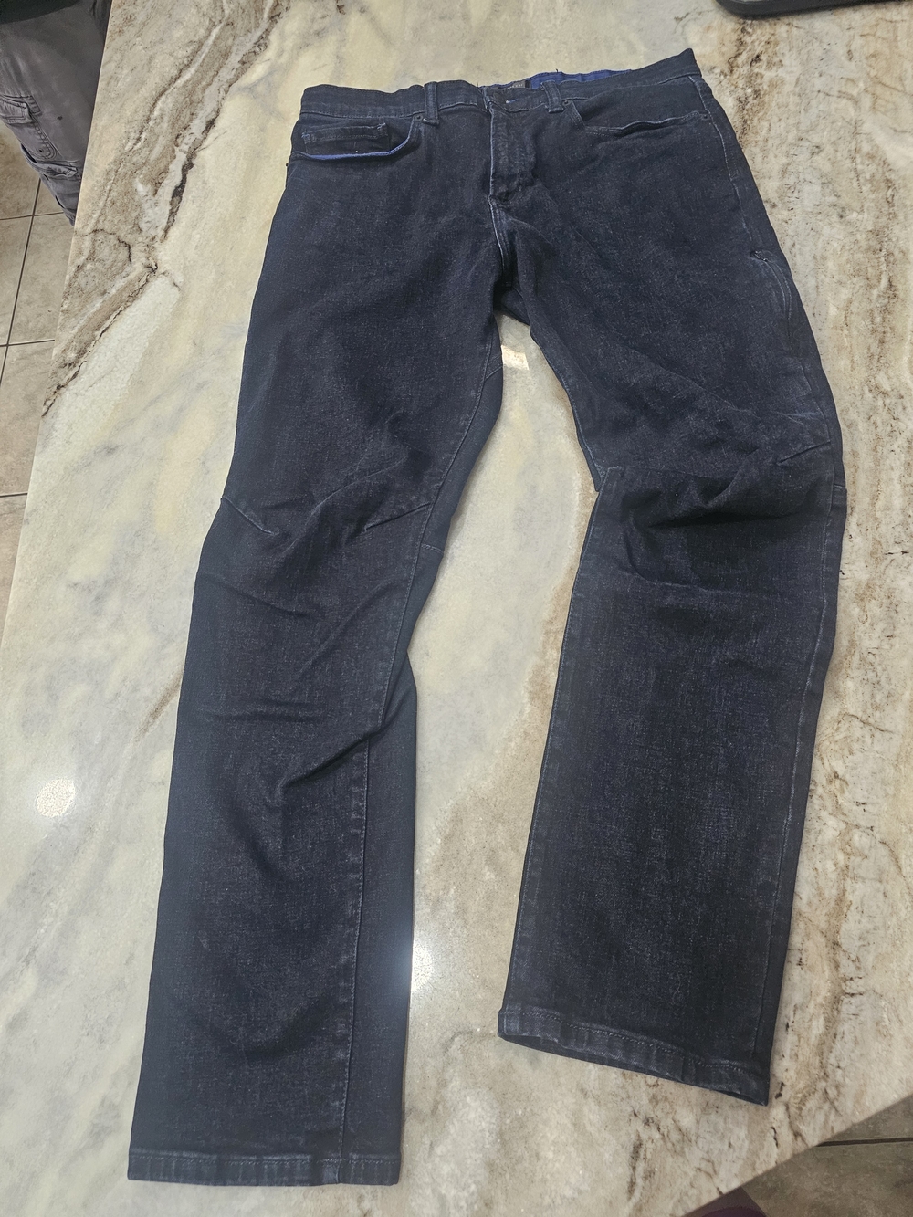GAP 1969 Slim Jeans Men’s 36x32 Dark Wash Stretch Hidden Zip Pocket